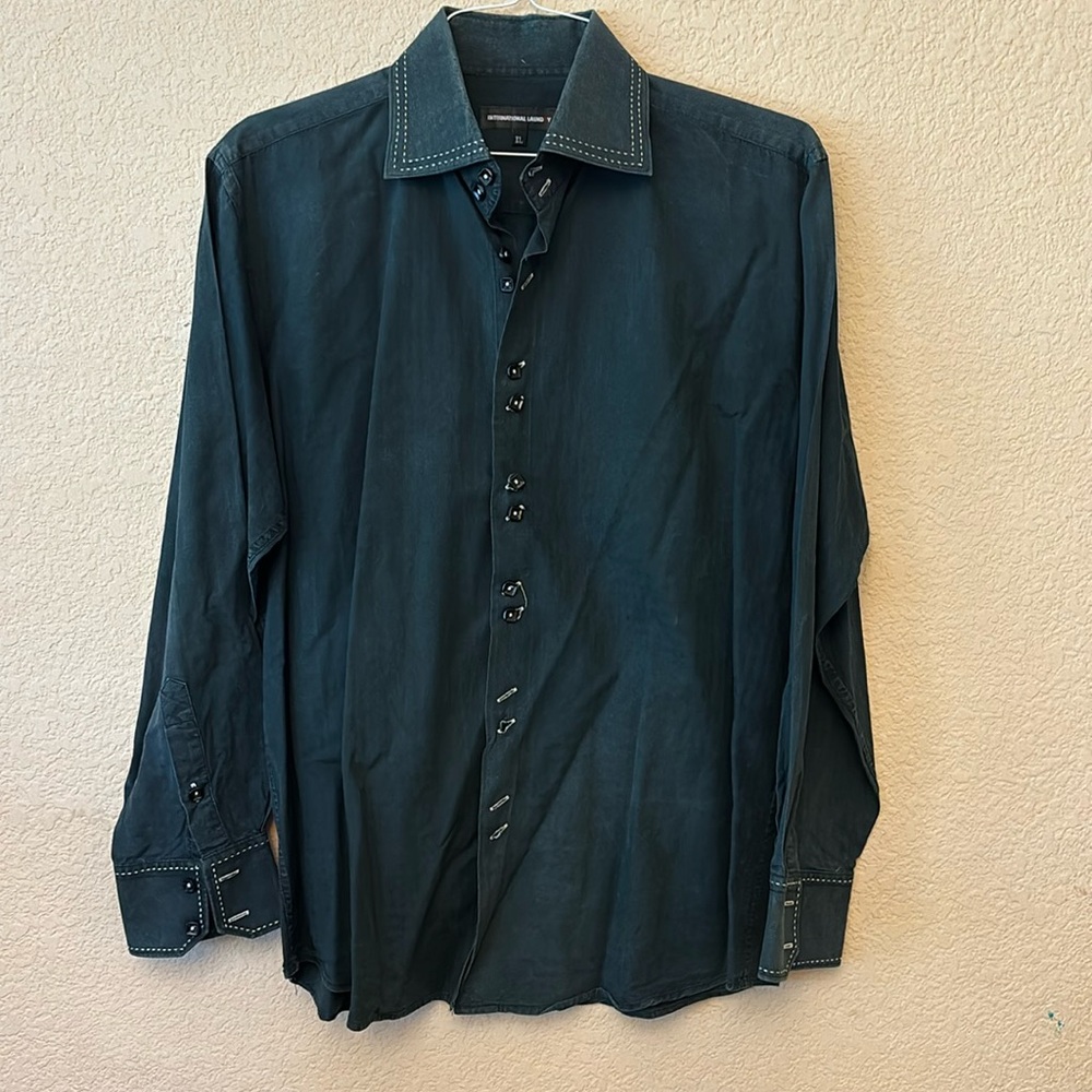 International Laundry Black Button down.
